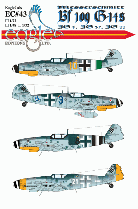 EagleCals #43 Bf 109 G-14s-0