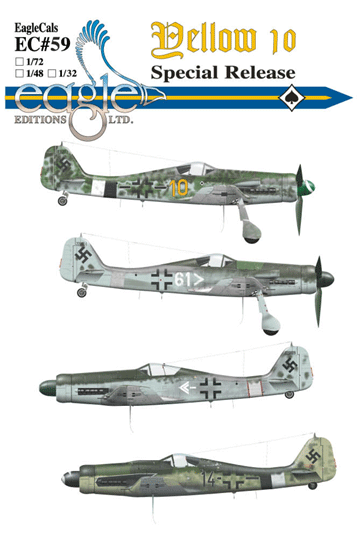 EagleCals #59 Fw 190 Doras "Yellow 10" and Friends -0