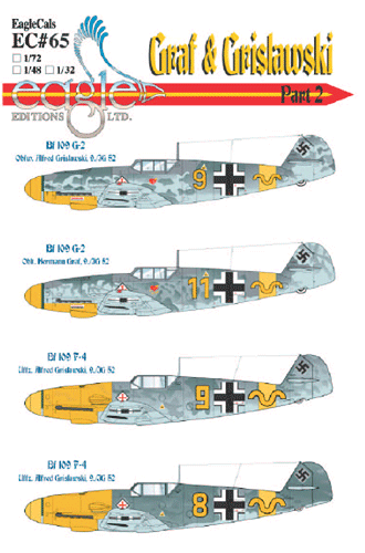EagleCals #65 Bf 109 G-2s flown by Alfred Grislawski and Hermann Graf Part Two-0