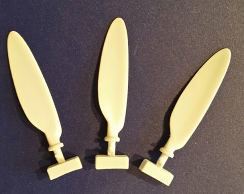 EagleParts #64-32 Fw 190 D-9 corrected propeller blades for the 1/32nd Hasegawa kit-0