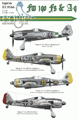 EagleCals #166-32 Fw 190 Fs and A-9-0