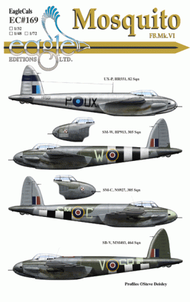 EagleCals #169-32 Mosquito B.Mk.VI-0