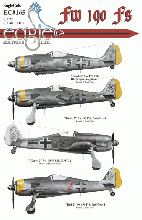 EagleCals #165-72 Fw 190 Fs-0