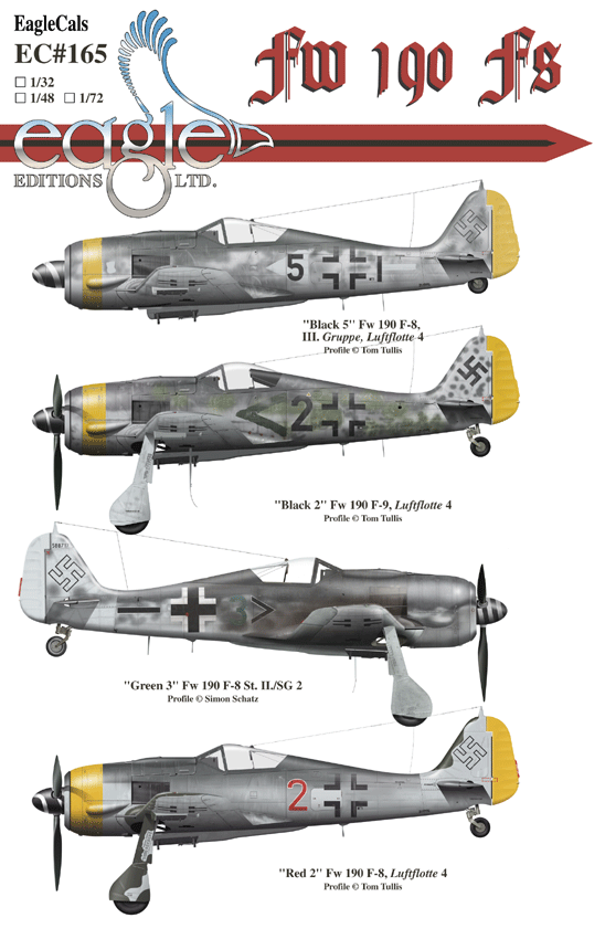 EagleCals #165-72 Fw 190 Fs Eagle Editions Ltd.