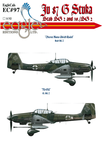 EagleCals #97-48 Ju 87 G Stukas-0