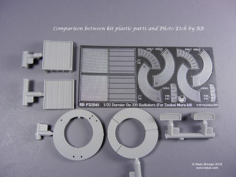 RB-32041 Dornier Do 335 Radiators for the 1/32nd scale Zoukei Mura Do 335 kit-2966
