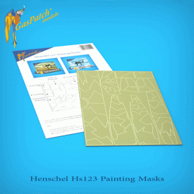 Gas Patch Painting Masks for Hs 123 in 1/48th scale-0