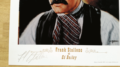 Frank Stallone as Ed Bailey in Tombstone~signed print-3082