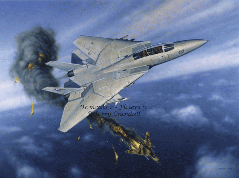 Tomcats 2- Fitters 0 Artist's Proof by Jerry Crandall-0