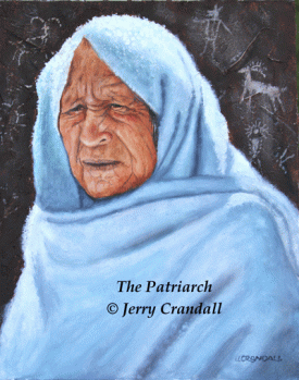 The Patriarch original oil by Jerry Crandall-0