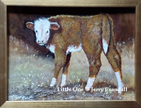 Little One original oil by Jerry Crandall-0