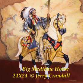 Big Medicine Horse oil by Jerry Crandall-0