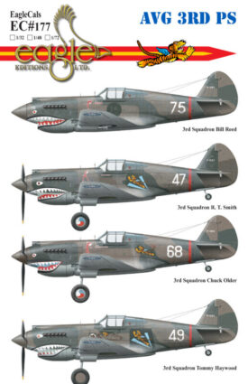 EagleCals #177 P-40s of the A.V.G. 3rd Pursuit Squadron