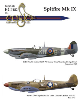 EagleCals #182 Spitfire Mk IX in 24th Scale