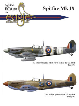 EagleCals #183 Spitfire Mk IX in 24th Scale