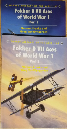Fokker D V11 Aces of WW 1 Part 1 and 2- Aircraft of the Aces - Osprey series - Set of 2