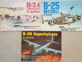 B-24 Liberator, B-25 Mitchell and B-29 Superfortress - 3 books