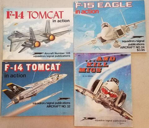 Squadron/Signal in Action - set of 4 books-F-15, ...and Kill Migs, 2 F-14