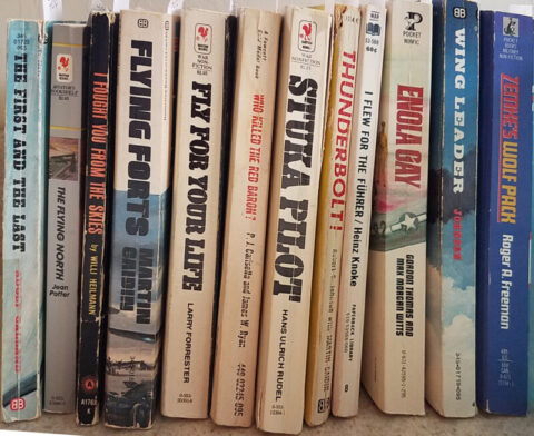 12 paperback books - various aviation topics - pilots and planes