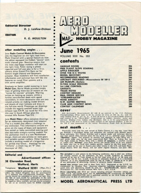 Aero Modeller magazine June 1965 - Image 2