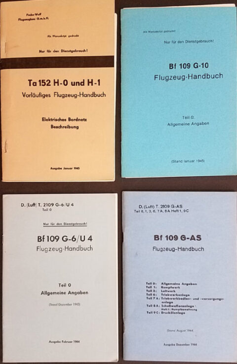 Flugzeug-Handbuch - set of 7