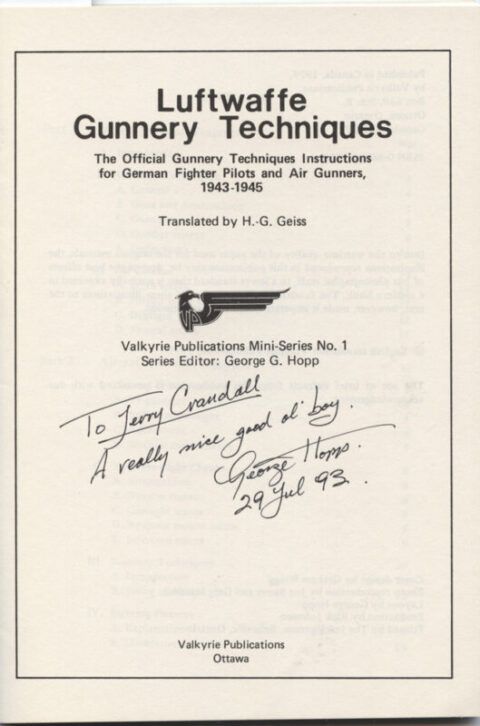 Luftwaffe Gunnery Techniques Mini Series No. 1 - Image 2