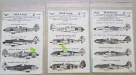 Decals - Third Group - three sets in 1:48
