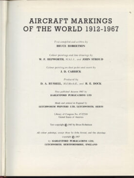 Aircraft Markings of the World 1912-1967
