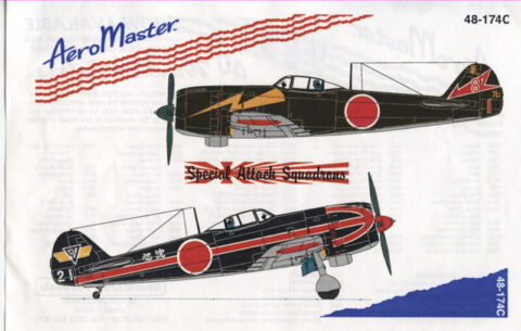 AeroMaster Special Attack Squadron #48-174C Decals