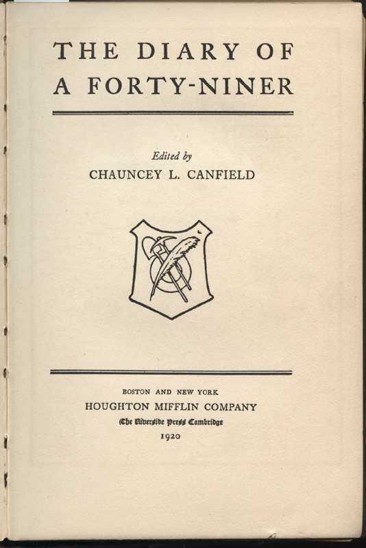 The Diary of a 49er ~ Jackson & Canfield - Image 2