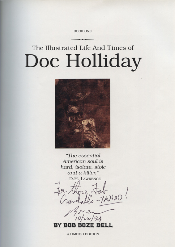 Doc Holliday~The Illustrated Life and Times ~ Bell - Image 2