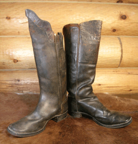 Confederate and Union pair of period boots
