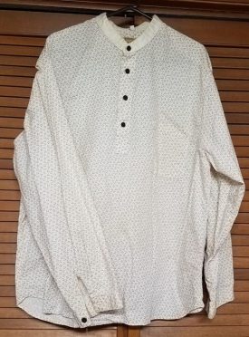 Shirt; men's Frontier western reproduction