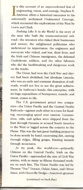 Nothing Like It in the World ~ Ambrose - Image 2