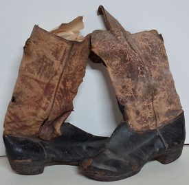 Child's Red & Black Riding Boots ~ original
