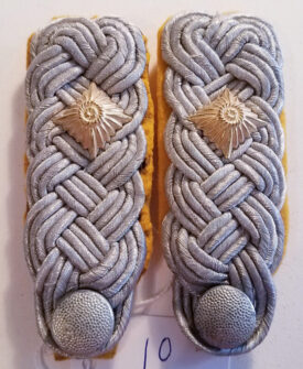 German WWII silver braid shoulder boards