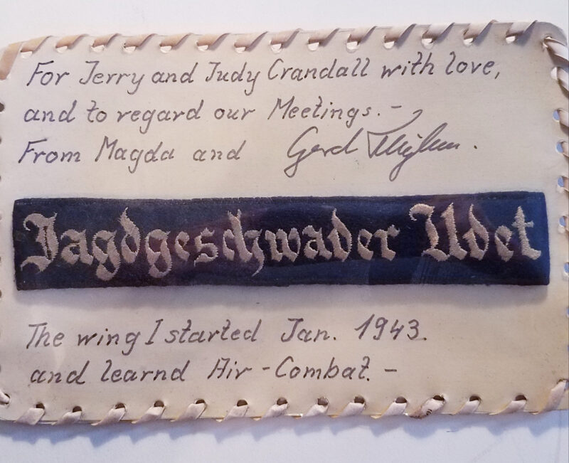 Luftwaffe WWII Cuff Title ‘Udet’ from Gerhard Thyben
