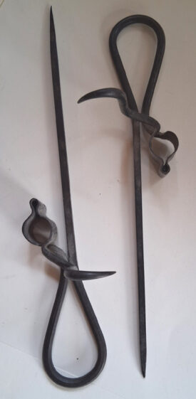 Miner's Antique hand-forged Candle Sticks (Pair)