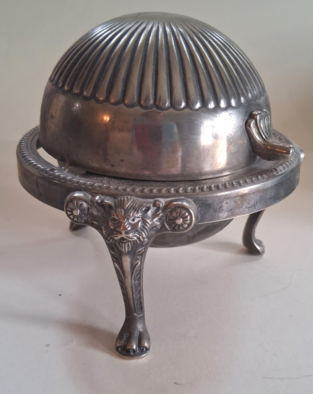 Butter Keeper, Silver Plated Victorian style