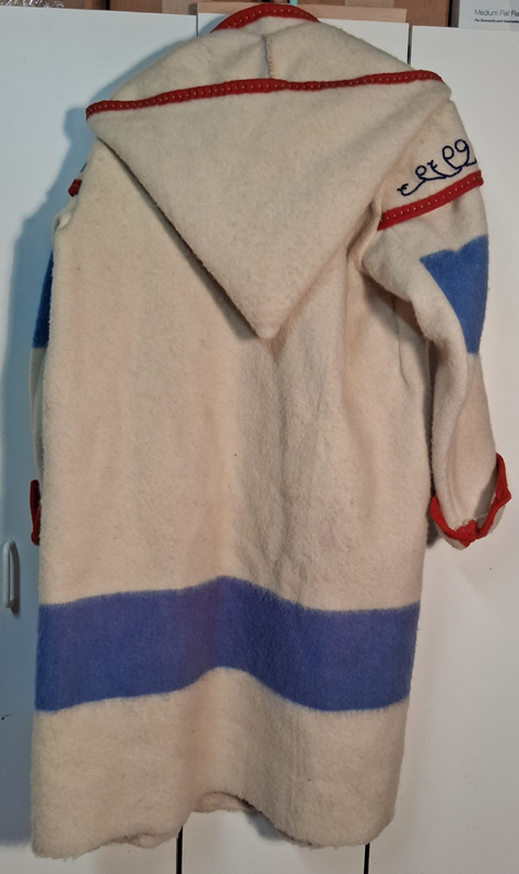 Capote ~ Blue/White Hudson's Bay Blanket - Image 2