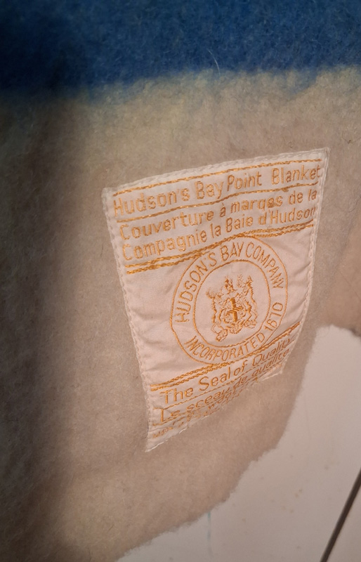 Capote ~ Blue/White Hudson's Bay Blanket - Image 3
