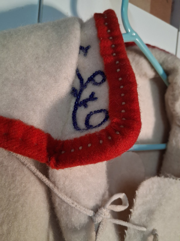Capote ~ Blue/White Hudson's Bay Blanket - Image 5