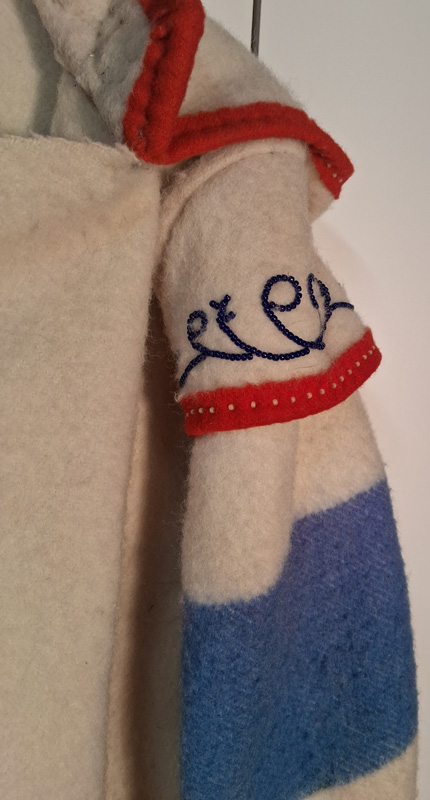 Capote ~ Blue/White Hudson's Bay Blanket - Image 6