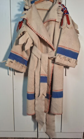 Capote ~ Blue/White with Red Stripe