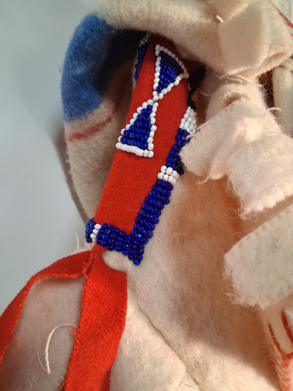 Capote ~ Blue/White with Red Stripe - Image 4