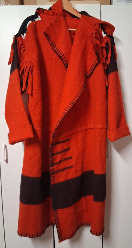 Capote ~ Red Wool Blanket
