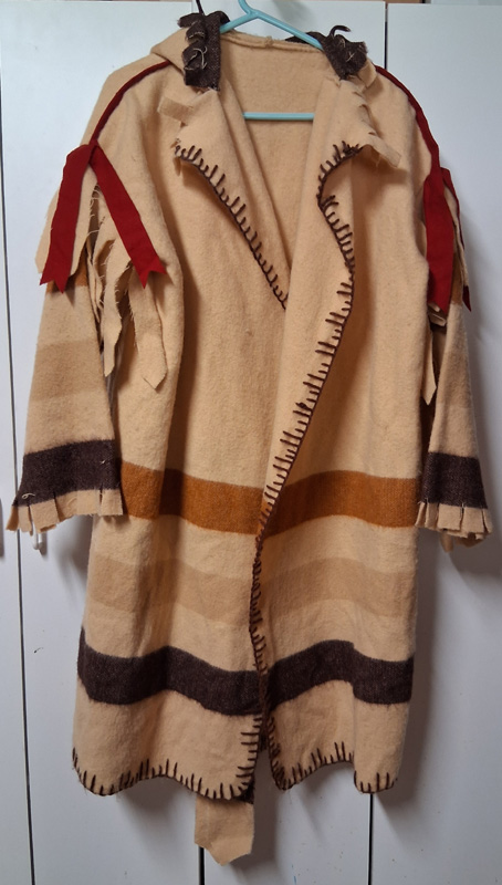 Capote ~ Chocolate Striped Wool Blanket