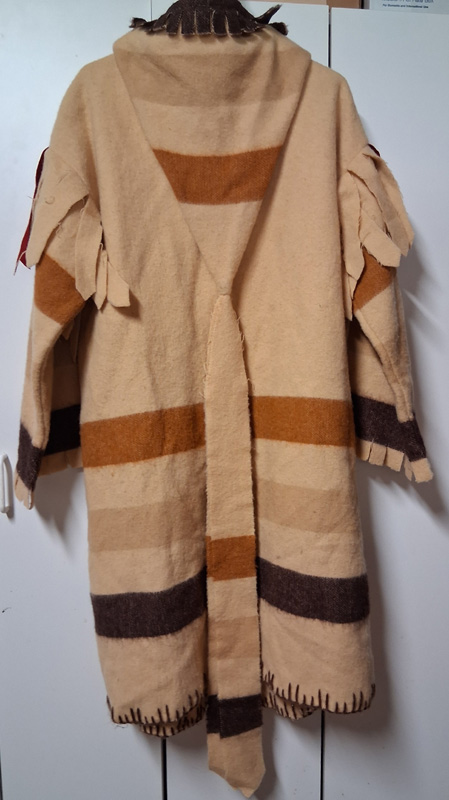 Capote ~ Chocolate Striped Wool Blanket - Image 2