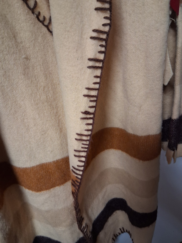 Capote ~ Chocolate Striped Wool Blanket - Image 3