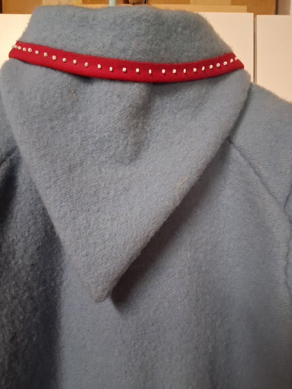 Capote ~ Tailored, Powder Blue Wool Blanket - Image 3